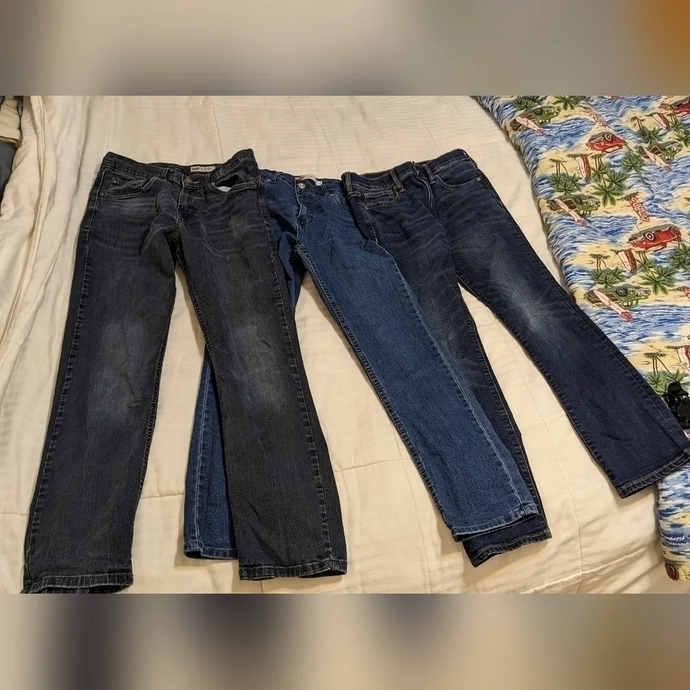 Old Navy dark blue Karate slim jeans size 14